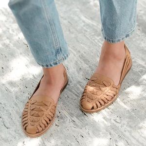 Nisolo Huarache Sandal / Loafer in Almond - Size 7.5 - New in Box